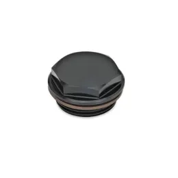 Ganter Verschlussschrauben, Aluminium GN742, neutral, schwarz eloxiert