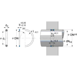 SRA 63X57,8X2,6X1,5 PTFEF52814 Freudenberg