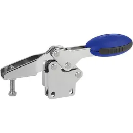 horizontal M8 blau Fuss senkrecht, Edelstahl Kipp